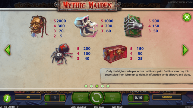 Игровой аппарат Mythic Maiden