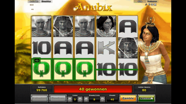 Онлайн автомат Anubix