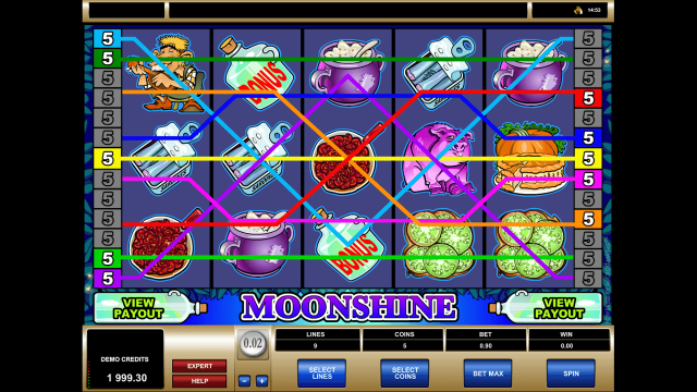Игровой слот Moonshine