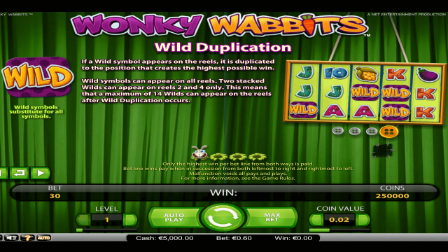 Онлайн аппарат Wonky Wabbits