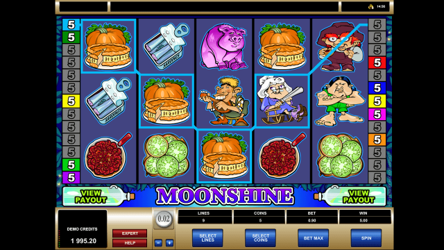Онлайн автомат Moonshine