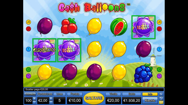 Онлайн аппарат Cash Balloons