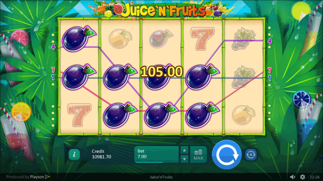 Онлайн аппарат Juice 'N' Fruits