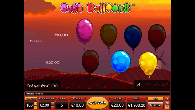 Онлайн автомат Cash Balloons