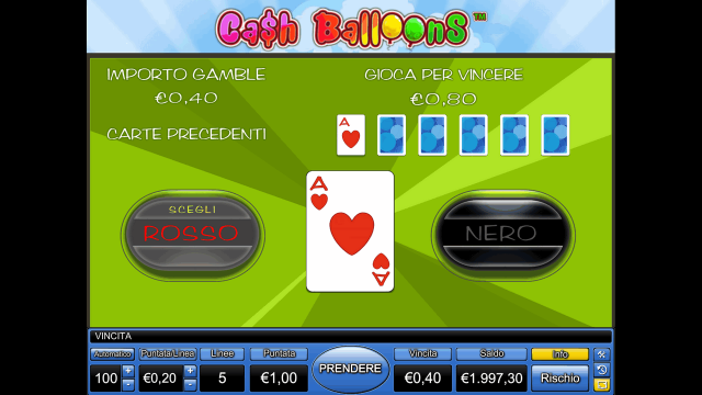 Игровой автомат Cash Balloons