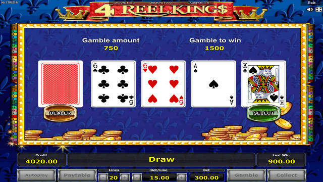 Онлайн слот 4 Reel Kings